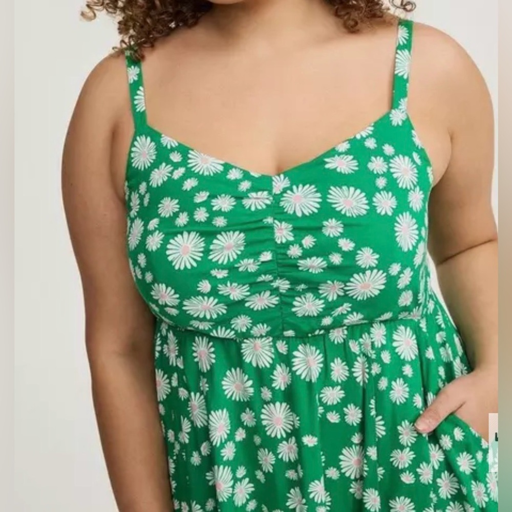 NWT Torrid whimsy daisy challis mini skater dress, Torrid size 2 - Picture 3 of 7